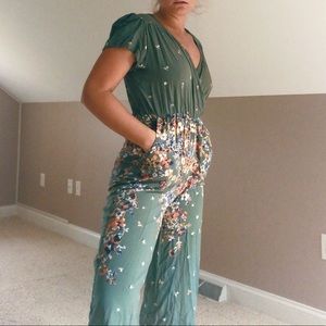 Miami Green Floral Jumpsuit